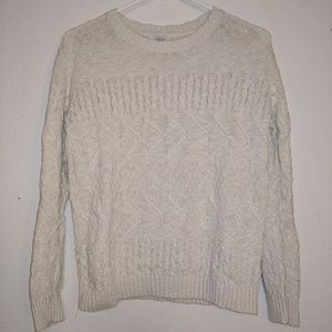 Cream knit sweater